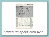 Erstes Prospekt zum 029 Ausfallende aus dem Jahr 1980 