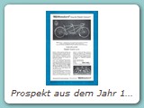 Prospekt aus dem Jahr 1984