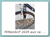 Mittendorf 2029 aus ca. 1980
Ein besonders hoher Rahmen mit 66 cm und dem obligatorischen Mittendorf Ausfallende. Die Ausstattung wurde im Laufer der Zeit moderniseirt.
Eigentümer: Familie Pfeiffer, Leinfelden- Echterdingen (Erstbesitzer)