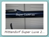 Mittendorf Super Luxe 2029 Straßenrennrad aus dem Jahr 1984 mit Shimano Dura Ace 7400. Während einer Revision im 1988 wurde der Rahmen auf innenliegende Bremszugführung umgebaut und hat das obligatorische Ausgleichsteil gegenüber des Umwerfer-Anlötteil sowie eine neue Lackierung erhalten.
Eigentümer: Kurt Karst, Monschau (Erstbesitzer)