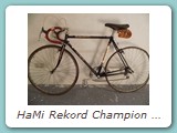 HaMi Rekord Champion Querfeldein-Rennrad aus Mitte der 1970er Jahre.
Dem Rad sieht man seinen Einsatzzweck an.
Eingentümer: Jürgen Kruck, Rheda-Wiedenbrück