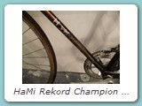 HaMi Rekord Champion Querfeldein-Rennrad aus Mitte der 1970er Jahre.
Dem Rad sieht man seinen Einsatzzweck an.
Eigentümer: Jürgen Kruck, Rheda-Wiedenbrück