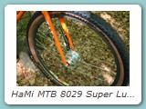 HaMi MTB 8029 Super Luxe
Ausstattung: Campagnolo Centaur, Laufräder mit Sturmey Archer Trommelbremsnaben
Eigentümer: Johannes Mittendorf, Uetersen 